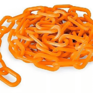 Cadena plástica naranja fluo POR METRO