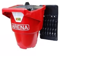 balde arena con tapa y sporte para incendio