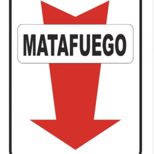 cartel matafuego chico